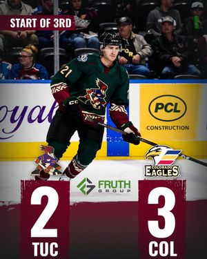 Image post by @RoadrunnersAHL on Twitter