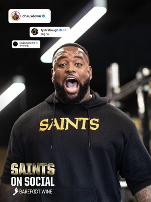 Image post by @Saints on Twitter