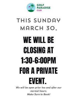 Image post by @golfparadiseclub on Instagram