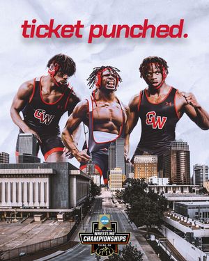 Image post by @gwuwrestling on Instagram