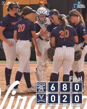 Image post by @UVASoftball on Twitter