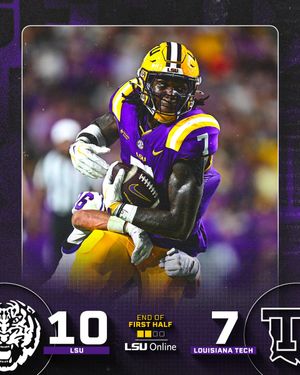 Image post by @LSUfootball on Twitter/X