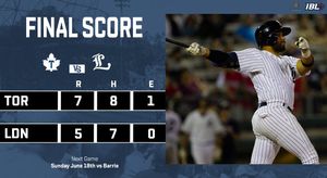 Image post by @londonmajors on Twitter