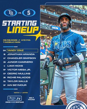 Image post by @RaysBaseball on Twitter