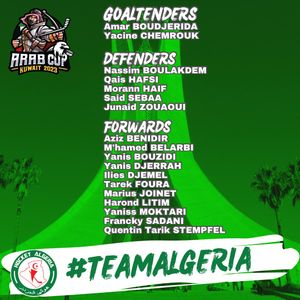 Image post by @Hockey_Algeria on Twitter