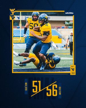 Image post by @wvufootball on Instagram