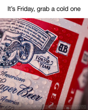 Image post by @budweiserusa on Instagram