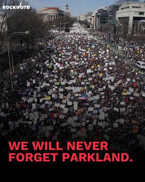 Image post by @rockthevote on Instagram