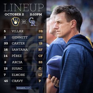 Image post by @brewers on Instagram