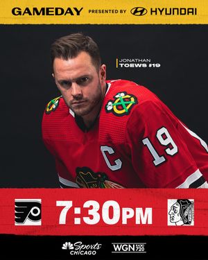Image post by @NHLBlackhawks on Twitter/X