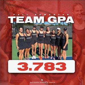 Image post by @davidsonwtennis on Instagram