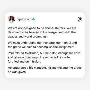 Image post by @ajalbrown on Instagram