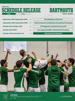 Image post by @dartmouthmtennis on Instagram