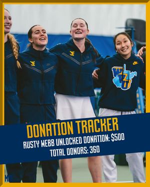 Image post by @wvutennis on Instagram