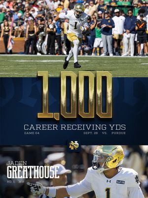 Image post by @ndfootball on Instagram
