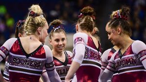 Image post by @ou_wgymnastics on Instagram