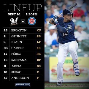 Image post by @brewers on Instagram