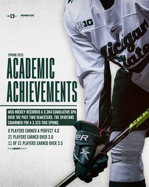 Image post by @MSU_Hockey on Twitter