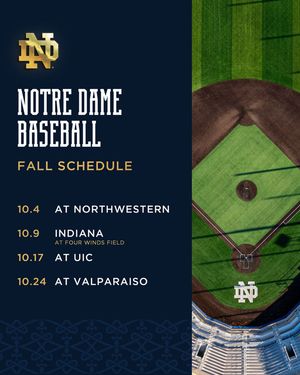 Image post by @notredamebaseball on Instagram