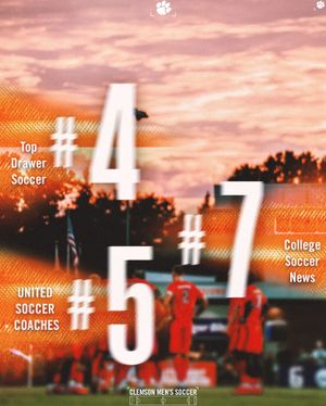 Image post by @clemsonmsoccer on Instagram