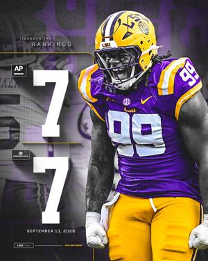 Image post by @LSUfootball on Twitter/X