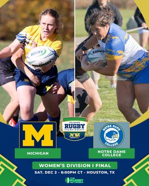 Image post by @nationalcollegiaterugby on Instagram