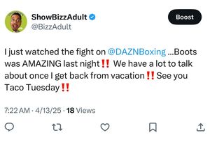 Image post by @showbizz_the_adult on Instagram