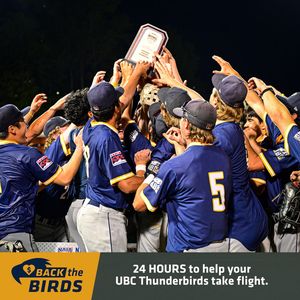 Image post by @ubcbaseball on Instagram