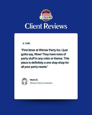 Image post by @winnerpartywholesale on Instagram