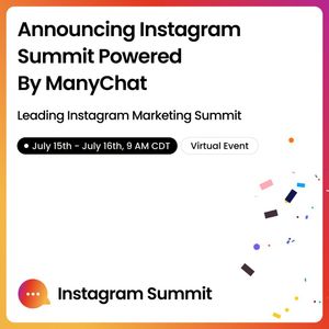 Image post by @manychat on Instagram