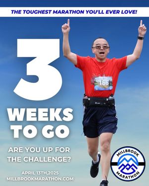 Image post by @millbrookmarathon on Facebook