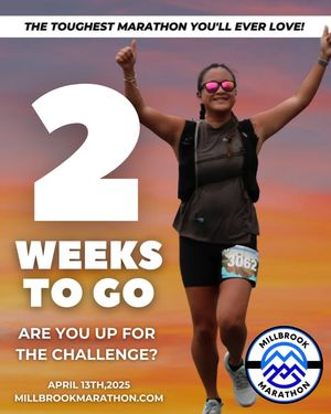 Image post by @millbrookmarathon on Facebook