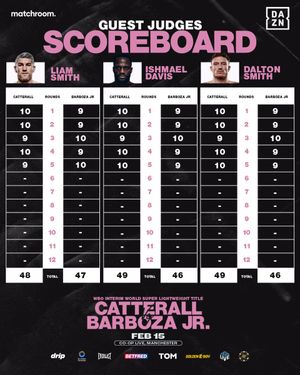 Image post by @MatchroomBoxing on Twitter