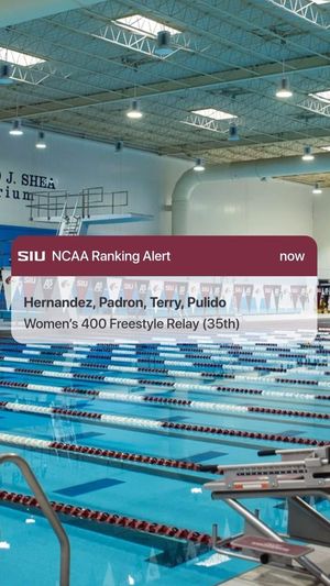 Video post by @SIUSwimDive on Facebook