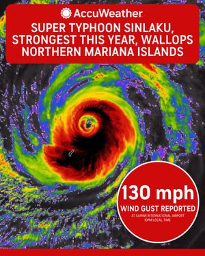 Image post by @accuweather on Twitter