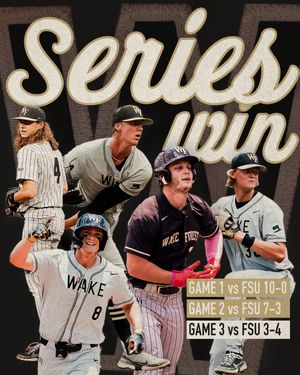 Image post by @WakeBaseball on Twitter