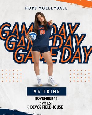 Image post by @hopecollegevolleyball on Facebook