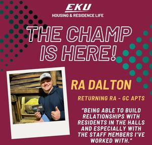 Image post by @EKUHousing on Facebook