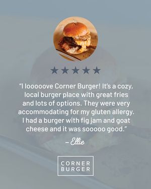 Image post by @mycornerburger on Facebook