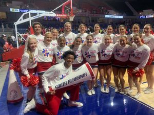 Image post by @southalabama.cheerleading on Facebook