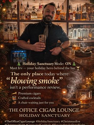 Image post by @theofficecigarlounge1 on Instagram