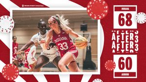 Image post by @IndianaWBB on Twitter