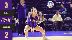 Image post by @lsuvolleyball on Twitter