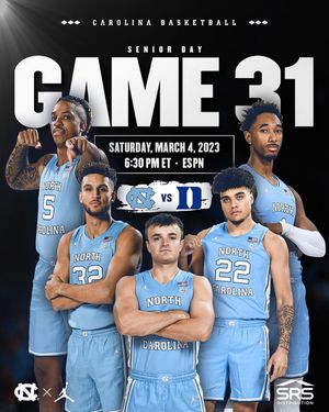 Image post by @unc_basketball on Instagram