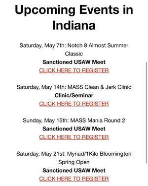 Image post by @indianaweightlifting on Instagram