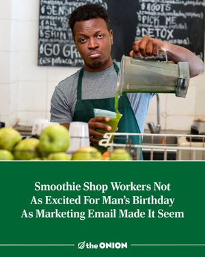 Image post by @theonion on Instagram