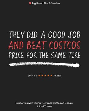 Image post by @bigbrandtire on Instagram