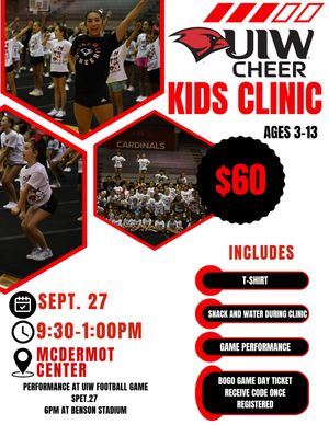 Image post by @uiwcheer on Instagram