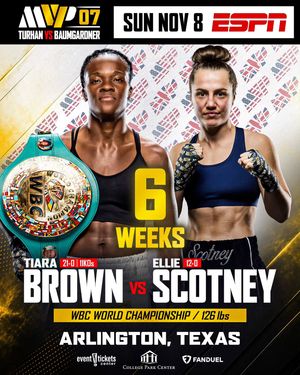 Image post by @tiarabrownboxing on Instagram
