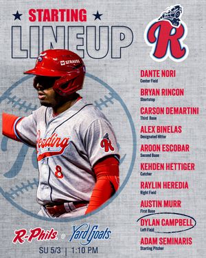 Image post by @ReadingFightins on Twitter